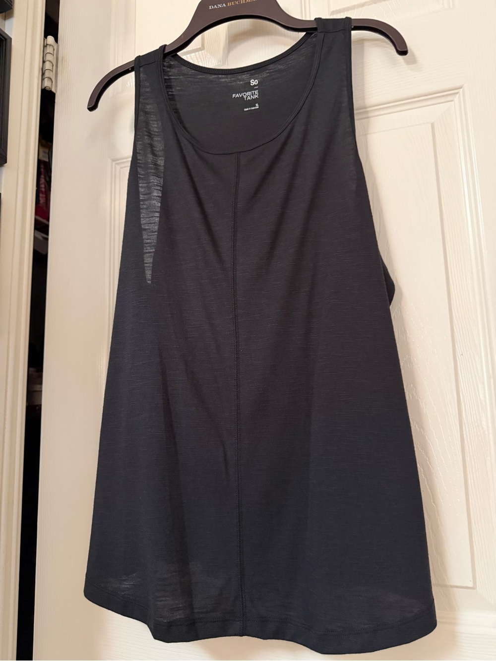 SO Black Scoop Neck Tank Top